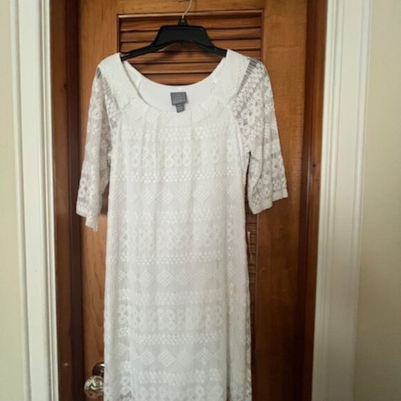 White Lace Dress - Picture 1 of 4